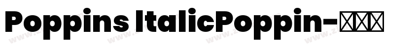 Poppins ltalicPoppin字体转换